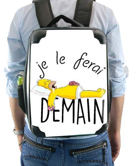  Je le ferai demain Homer Donuts for Backpack