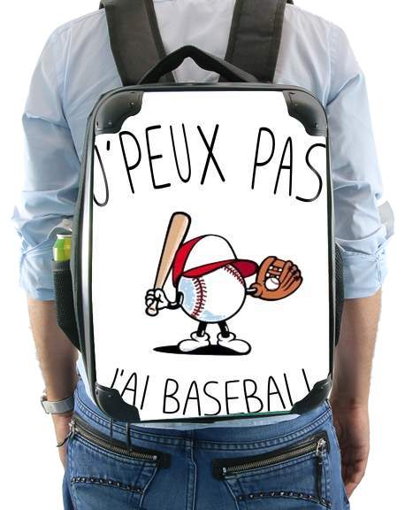  Je peux pas j'ai Baseball for Backpack