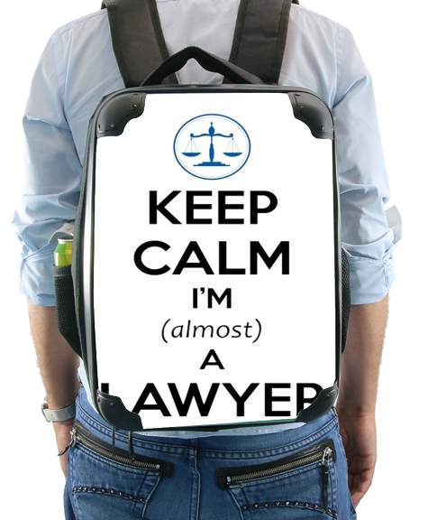  Keep calm i am almost a lawyer for Backpack