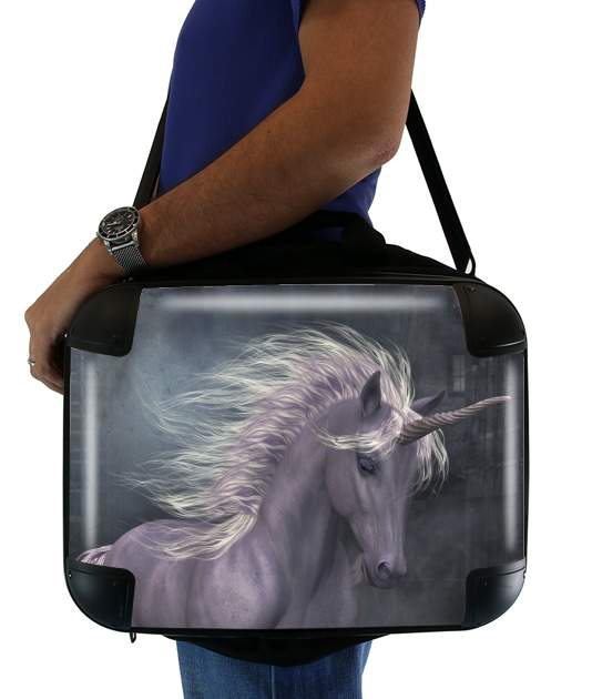  A dreamlike Unicorn walking through a destroyed city for Laptop briefcase 15" / Notebook / Tablet