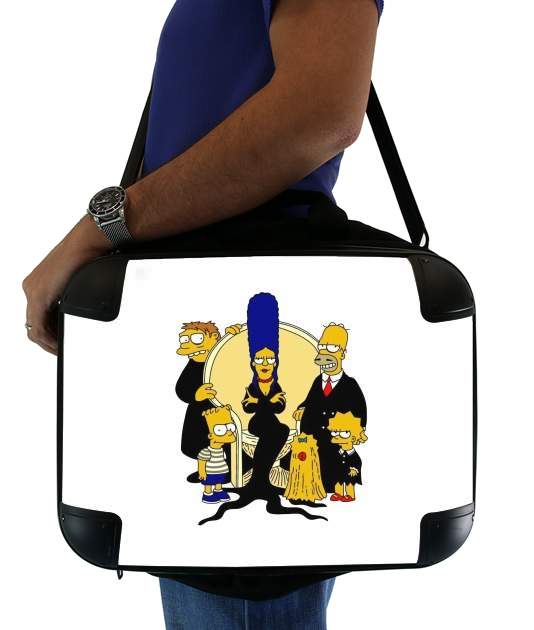  Adams Familly x Simpsons for Laptop briefcase 15" / Notebook / Tablet