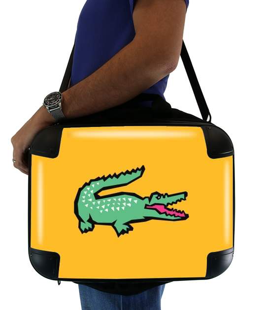  alligator crocodile lacoste for Laptop briefcase 15" / Notebook / Tablet