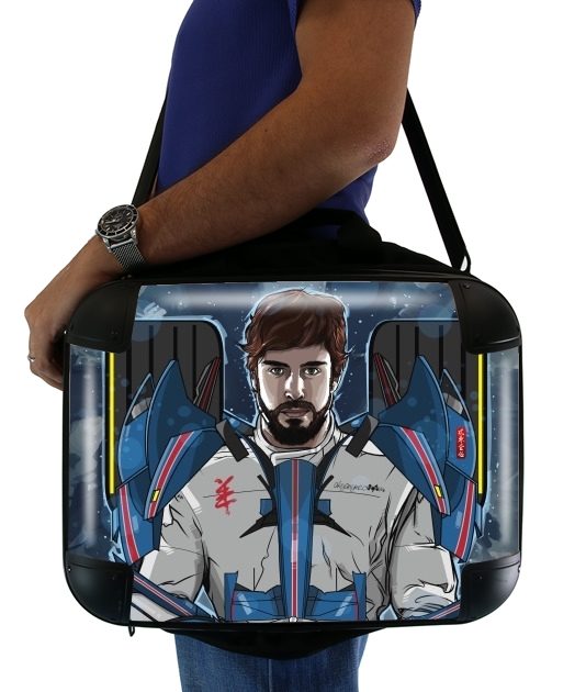  Alonso mechformer  racing driver  for Laptop briefcase 15" / Notebook / Tablet