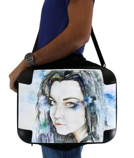  Amy Lee Evanescence watercolor art for Laptop briefcase 15" / Notebook / Tablet