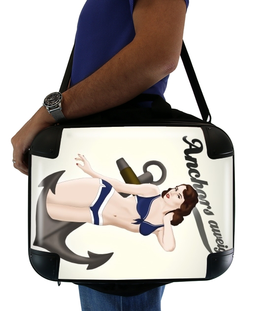  Anchors Aweigh - Classic Pin Up for Laptop briefcase 15" / Notebook / Tablet