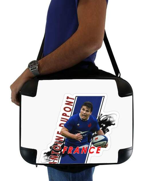  Antoine Dupont Rugby French player for Laptop briefcase 15" / Notebook / Tablet