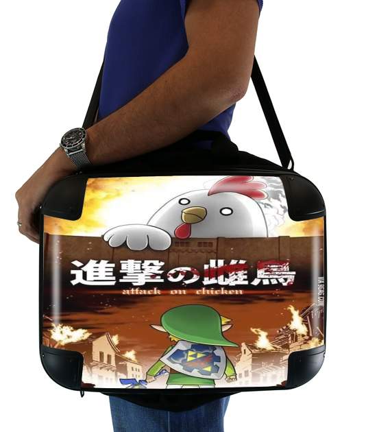  Attack On Chicken for Laptop briefcase 15" / Notebook / Tablet