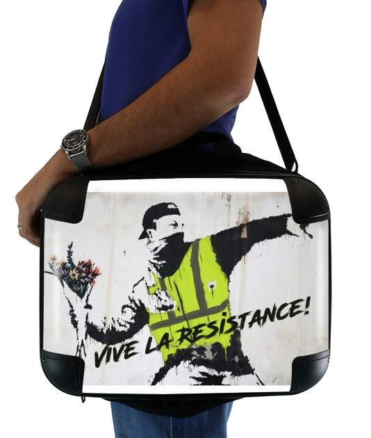  Bansky Yellow Vests for Laptop briefcase 15" / Notebook / Tablet