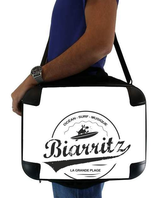  Biarritz la grande plage for Laptop briefcase 15" / Notebook / Tablet