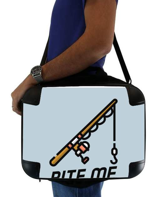  Bite Me Fisher Man for Laptop briefcase 15" / Notebook / Tablet