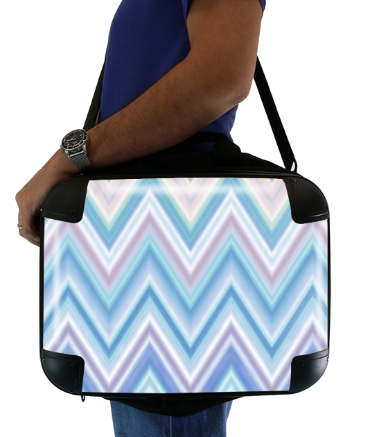  BLUE COLORFUL CHEVRON  for Laptop briefcase 15" / Notebook / Tablet