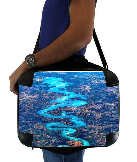  Blue dragon river portugal for Laptop briefcase 15" / Notebook / Tablet