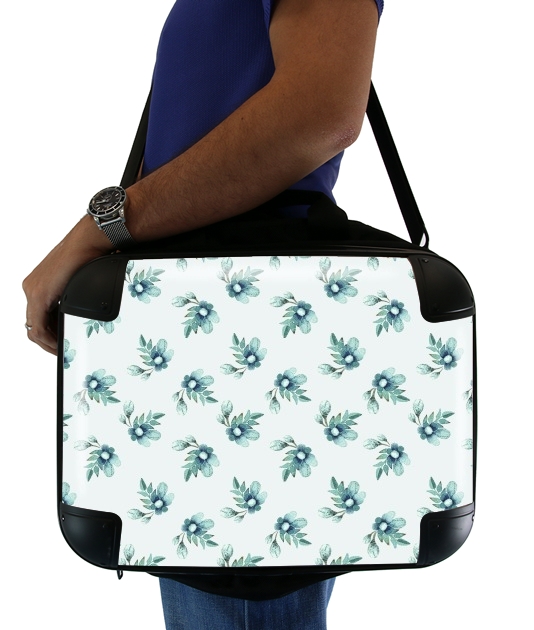 Blue Flowers for Laptop briefcase 15" / Notebook / Tablet