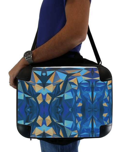  Blue Triangles for Laptop briefcase 15" / Notebook / Tablet