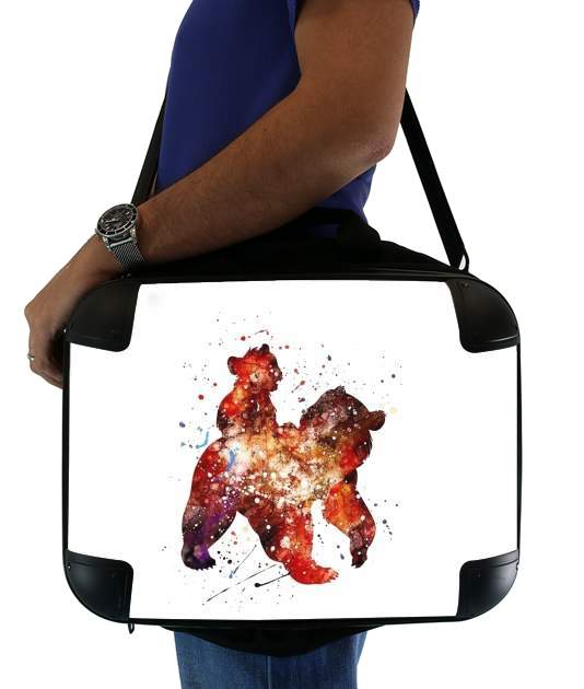  Brother Bear Watercolor for Laptop briefcase 15" / Notebook / Tablet