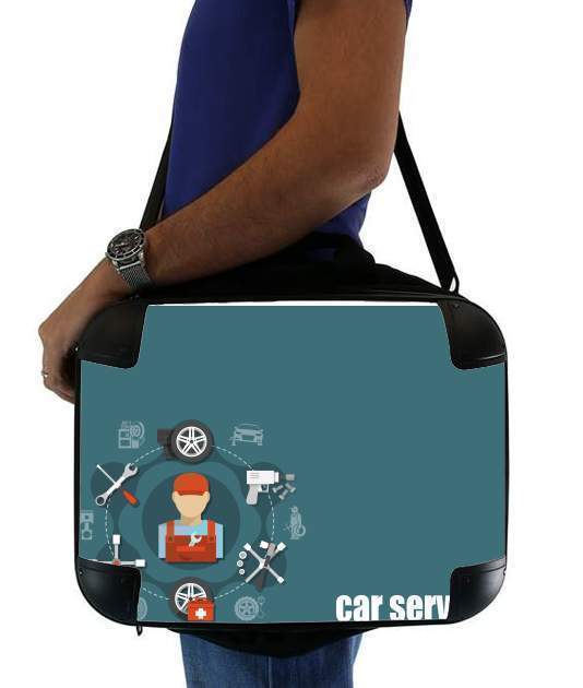  Car Service Logo for Laptop briefcase 15" / Notebook / Tablet