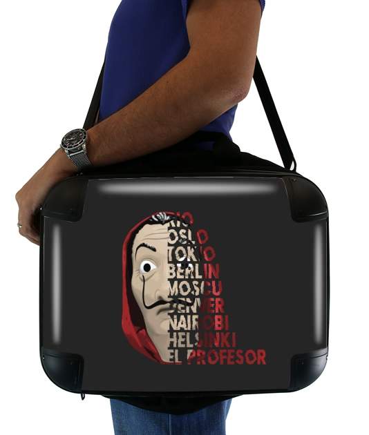  Casa de Papel Mask Vilain for Laptop briefcase 15" / Notebook / Tablet