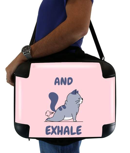  Cat Yoga Exhale for Laptop briefcase 15" / Notebook / Tablet