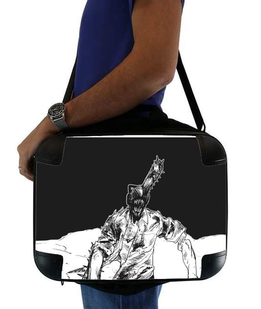  chainsaw man black and white for Laptop briefcase 15" / Notebook / Tablet
