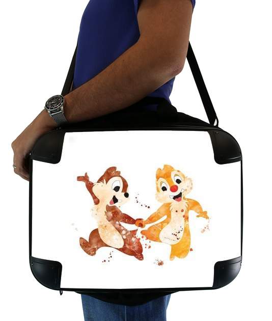  Chip And Dale Watercolor for Laptop briefcase 15" / Notebook / Tablet