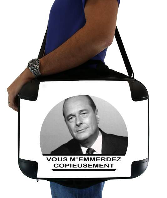  Chirac Vous memmerdez copieusement for Laptop briefcase 15" / Notebook / Tablet