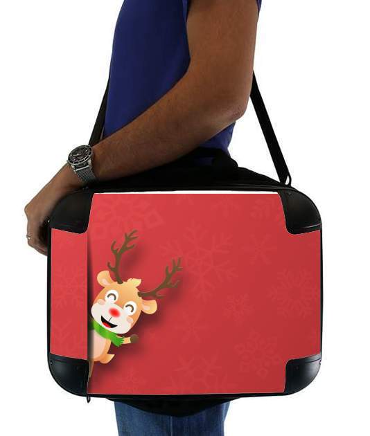  Christmas Reindeer for Laptop briefcase 15" / Notebook / Tablet