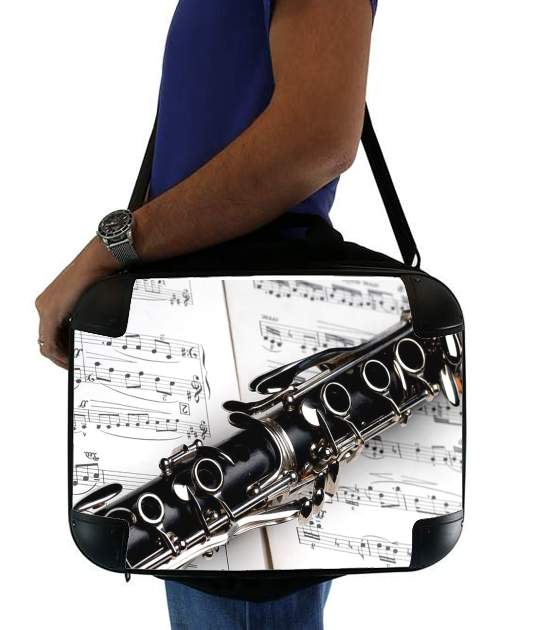  Clarinette Musical Notes for Laptop briefcase 15" / Notebook / Tablet