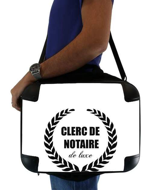  Clerc de notaire Edition de luxe idee cadeau for Laptop briefcase 15" / Notebook / Tablet