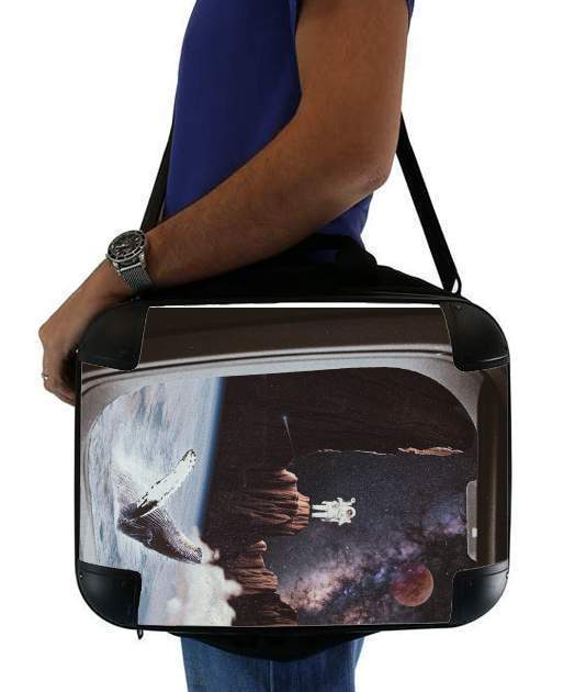  Collage - Man and the  Whale for Laptop briefcase 15" / Notebook / Tablet