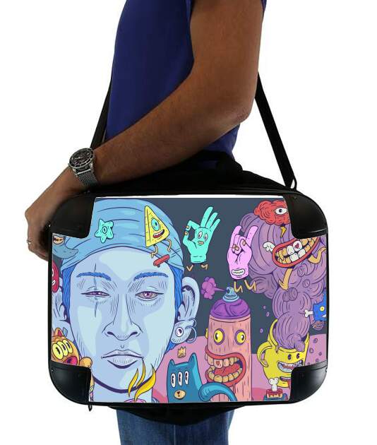  Colorful and creepy creatures for Laptop briefcase 15" / Notebook / Tablet
