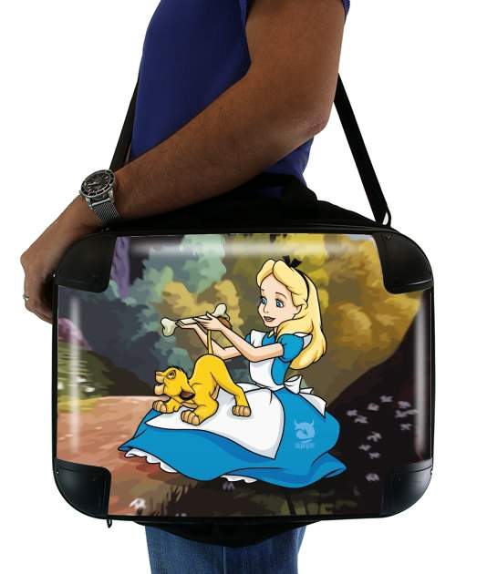  Disney Hangover Alice and Simba for Laptop briefcase 15" / Notebook / Tablet
