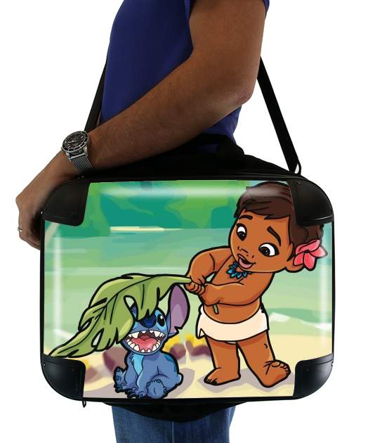  Disney Hangover Moana and Stich for Laptop briefcase 15" / Notebook / Tablet