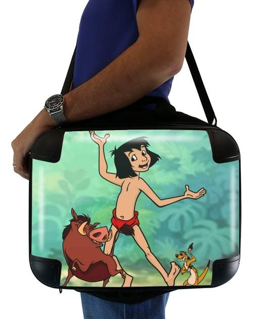  Disney Hangover Mowgli Timon and Pumbaa  for Laptop briefcase 15" / Notebook / Tablet