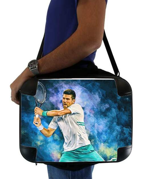  Djokovic Painting art for Laptop briefcase 15" / Notebook / Tablet
