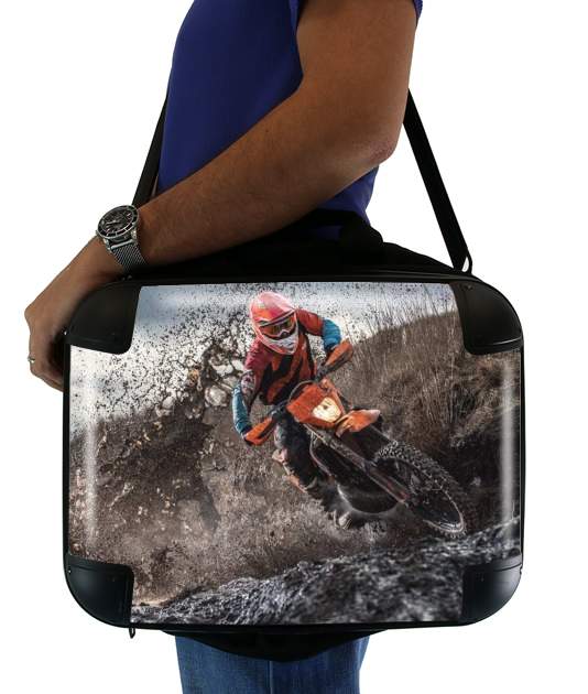  Enduro Moto Circuit for Laptop briefcase 15" / Notebook / Tablet
