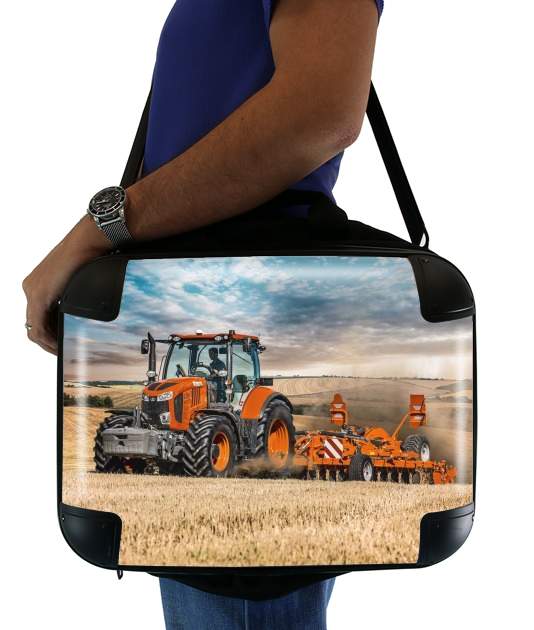  Farm tractor Kubota for Laptop briefcase 15" / Notebook / Tablet