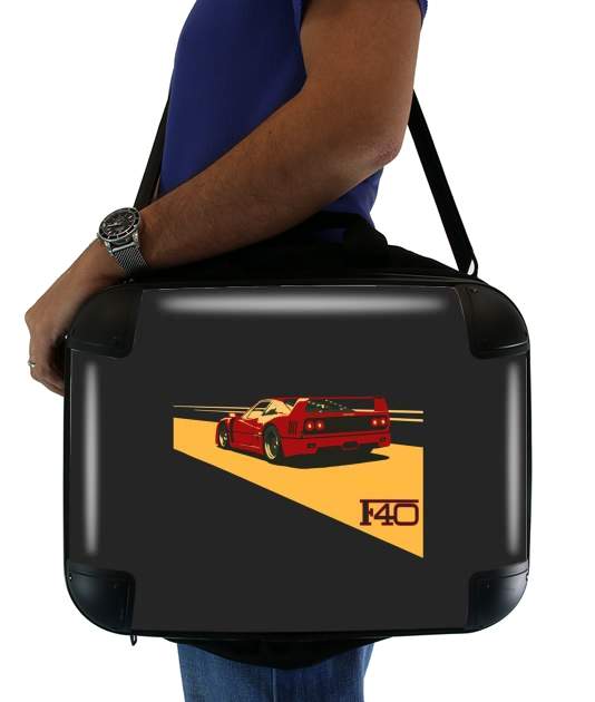  Ferrari F40 Art Fan for Laptop briefcase 15" / Notebook / Tablet