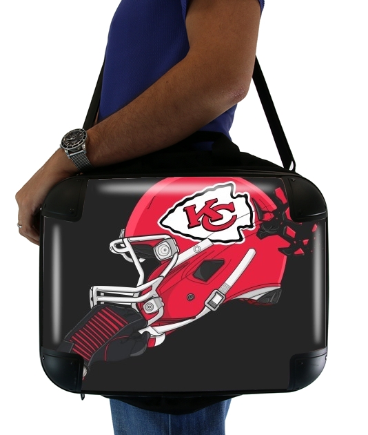  Football Helmets Kansas City for Laptop briefcase 15" / Notebook / Tablet