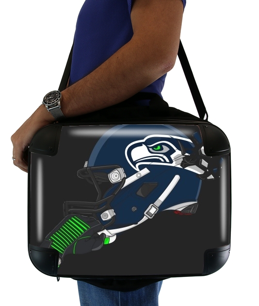  Football Helmets Seattle  for Laptop briefcase 15" / Notebook / Tablet