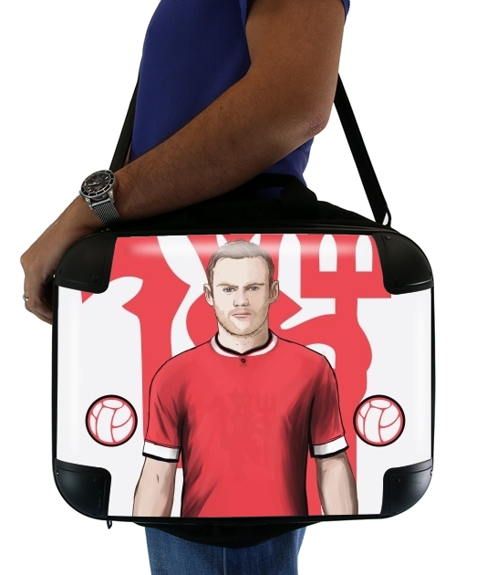  Football Stars: Red Devil Rooney ManU for Laptop briefcase 15" / Notebook / Tablet