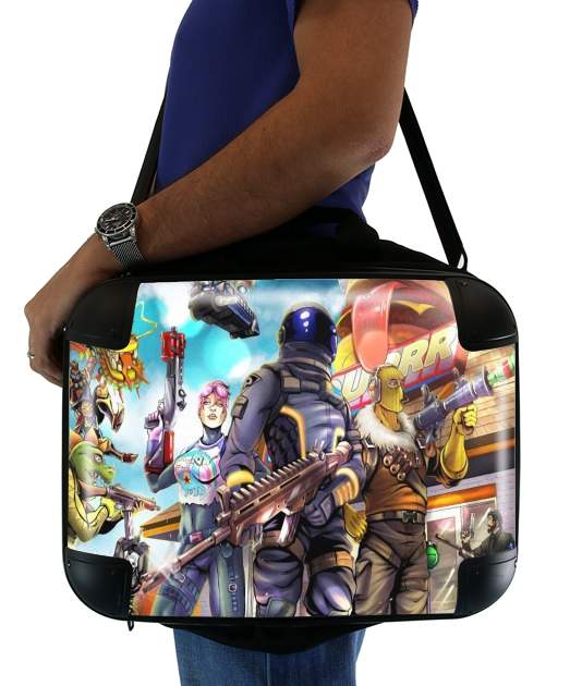  Fortnite Characters with Guns for Laptop briefcase 15" / Notebook / Tablet