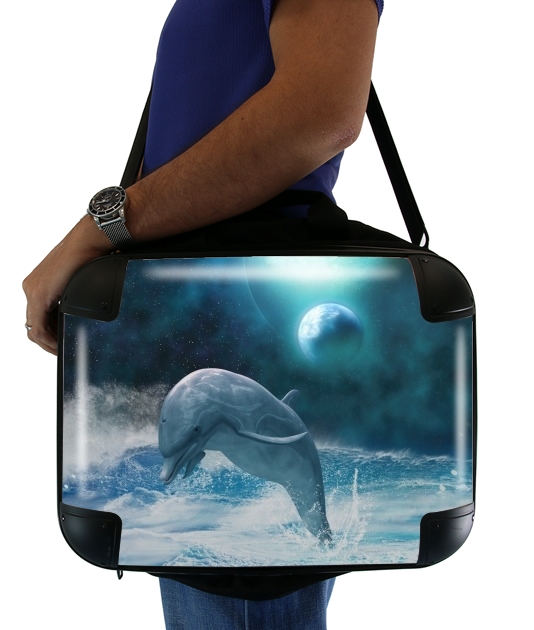  Freedom Of Dolphins for Laptop briefcase 15" / Notebook / Tablet