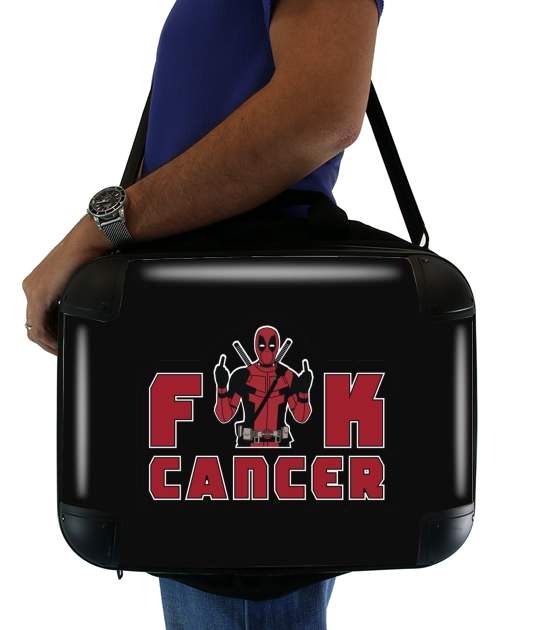 Fuck Cancer With Deadpool for Laptop briefcase 15" / Notebook / Tablet