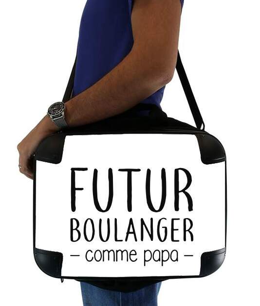  Futur boulanger comme papa for Laptop briefcase 15" / Notebook / Tablet