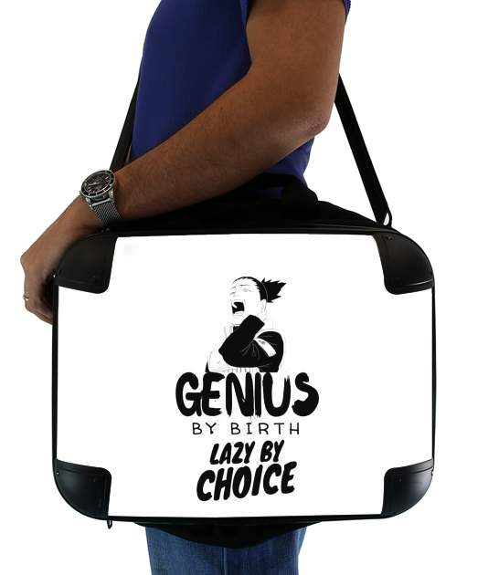  Genius by birth Lazy by Choice Shikamaru tribute for Laptop briefcase 15" / Notebook / Tablet