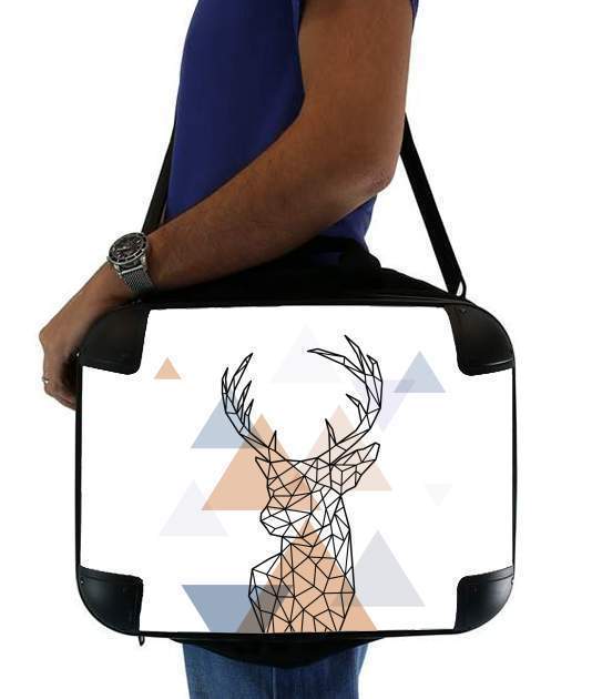  Geometric head of the deer for Laptop briefcase 15" / Notebook / Tablet