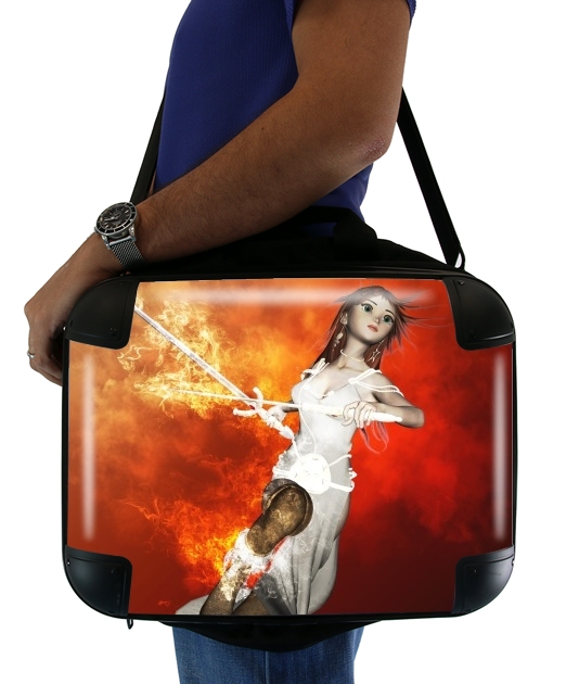  Girl with swords for Laptop briefcase 15" / Notebook / Tablet