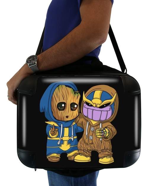  Groot x Thanos for Laptop briefcase 15" / Notebook / Tablet