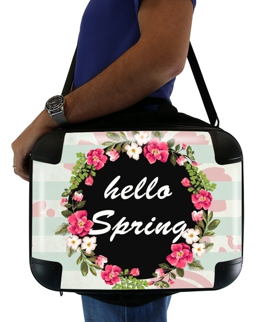  HELLO SPRING for Laptop briefcase 15" / Notebook / Tablet