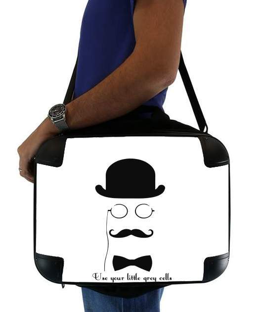  Hercules Poirot Quotes for Laptop briefcase 15" / Notebook / Tablet